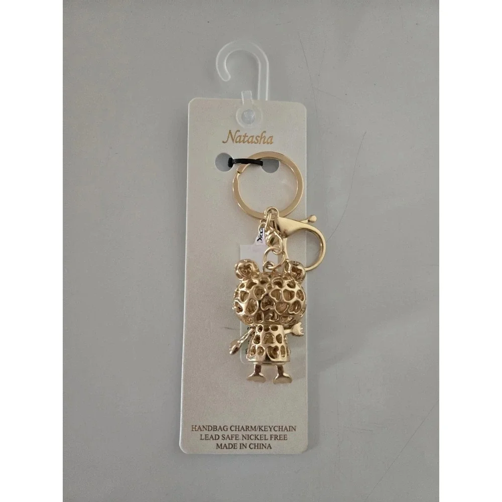 Natasha Bling Frog Bag Charm Keychain